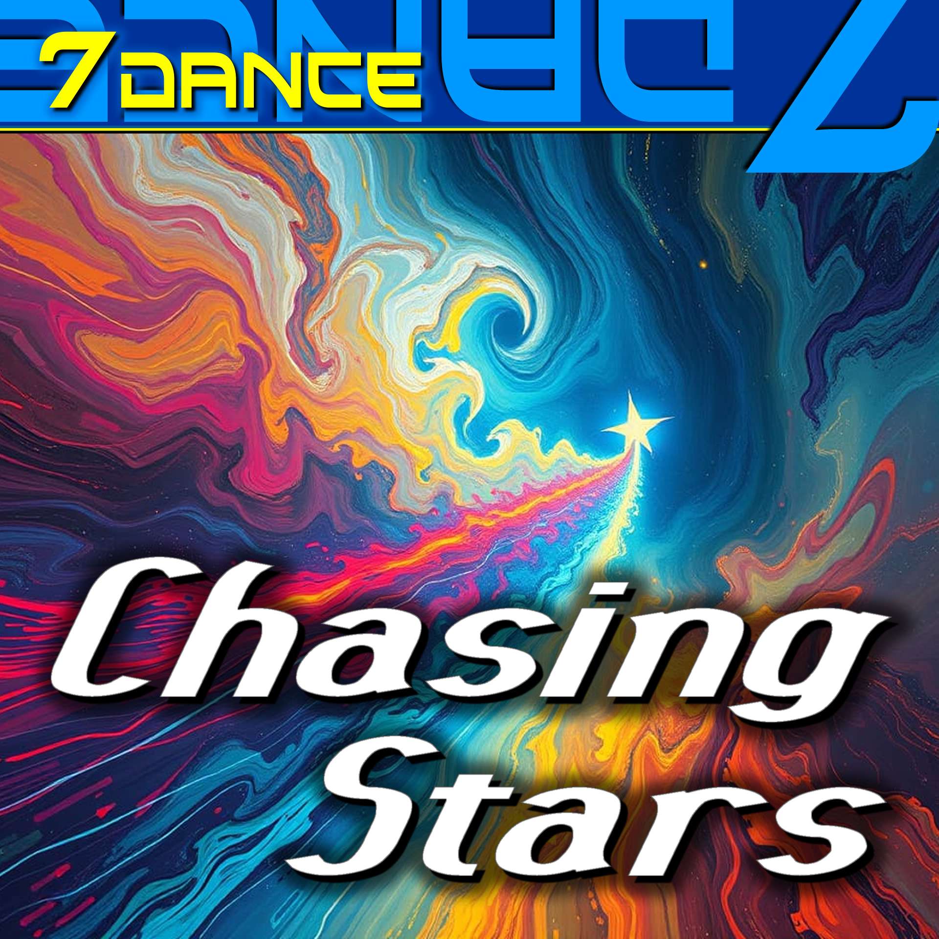 7dance Eurodance  - Chasing Stars: the logo for 7 dance chasing stars
