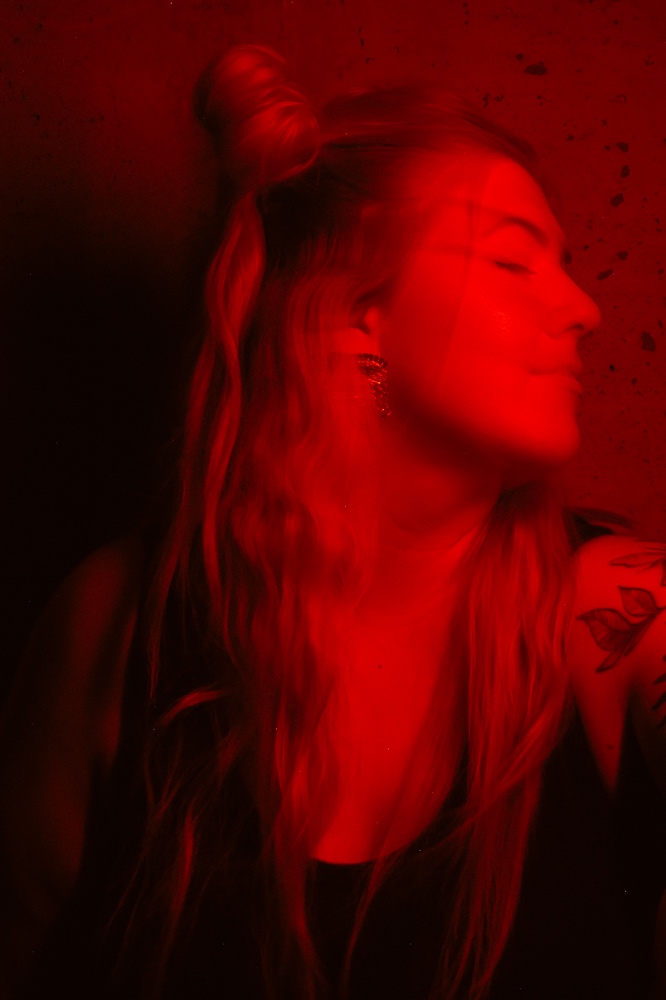 a woman with tattoos