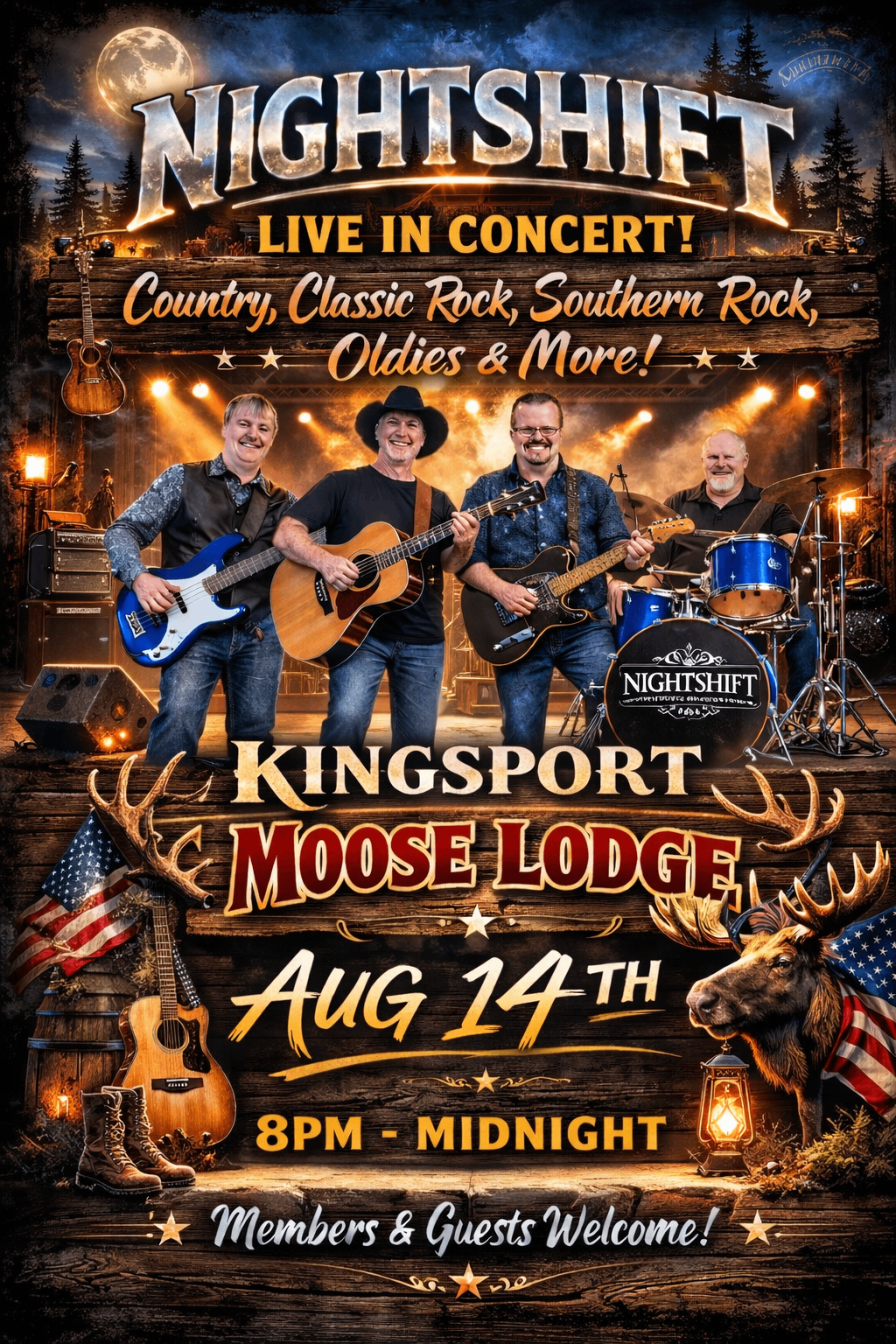kingsport moose lodge concert flyer
