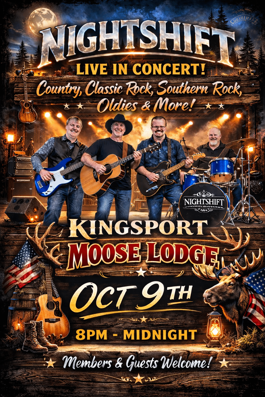 kingsport moose lodge concert flyer