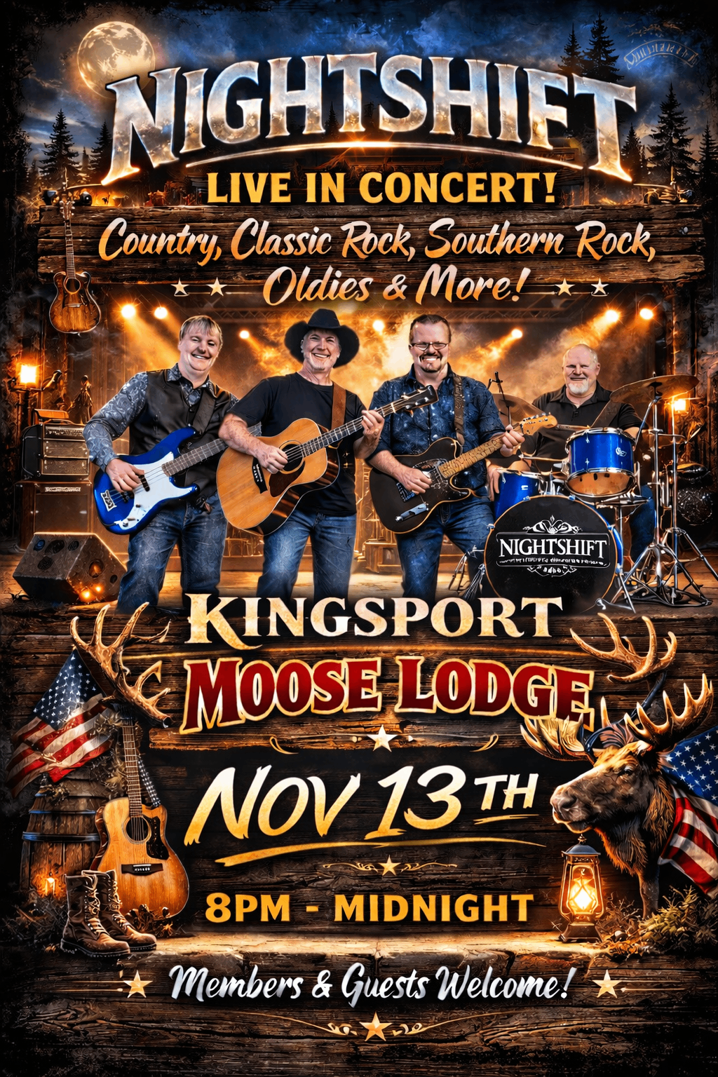 kingsport moose lodge concert flyer