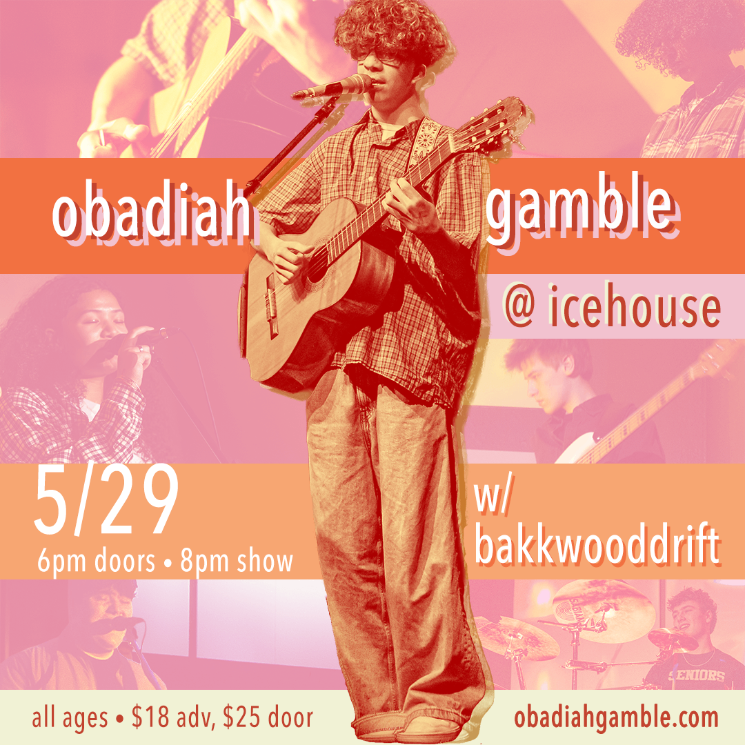 a poster for obadaih gamble at the backwood drift