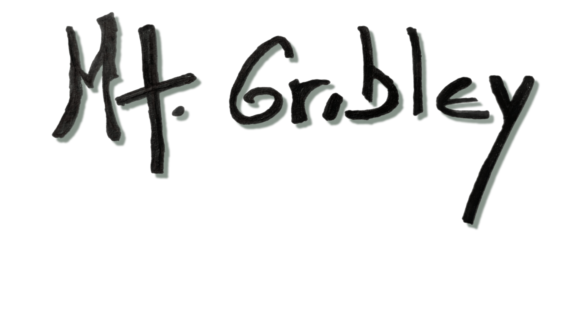 mr graley logo on a black background