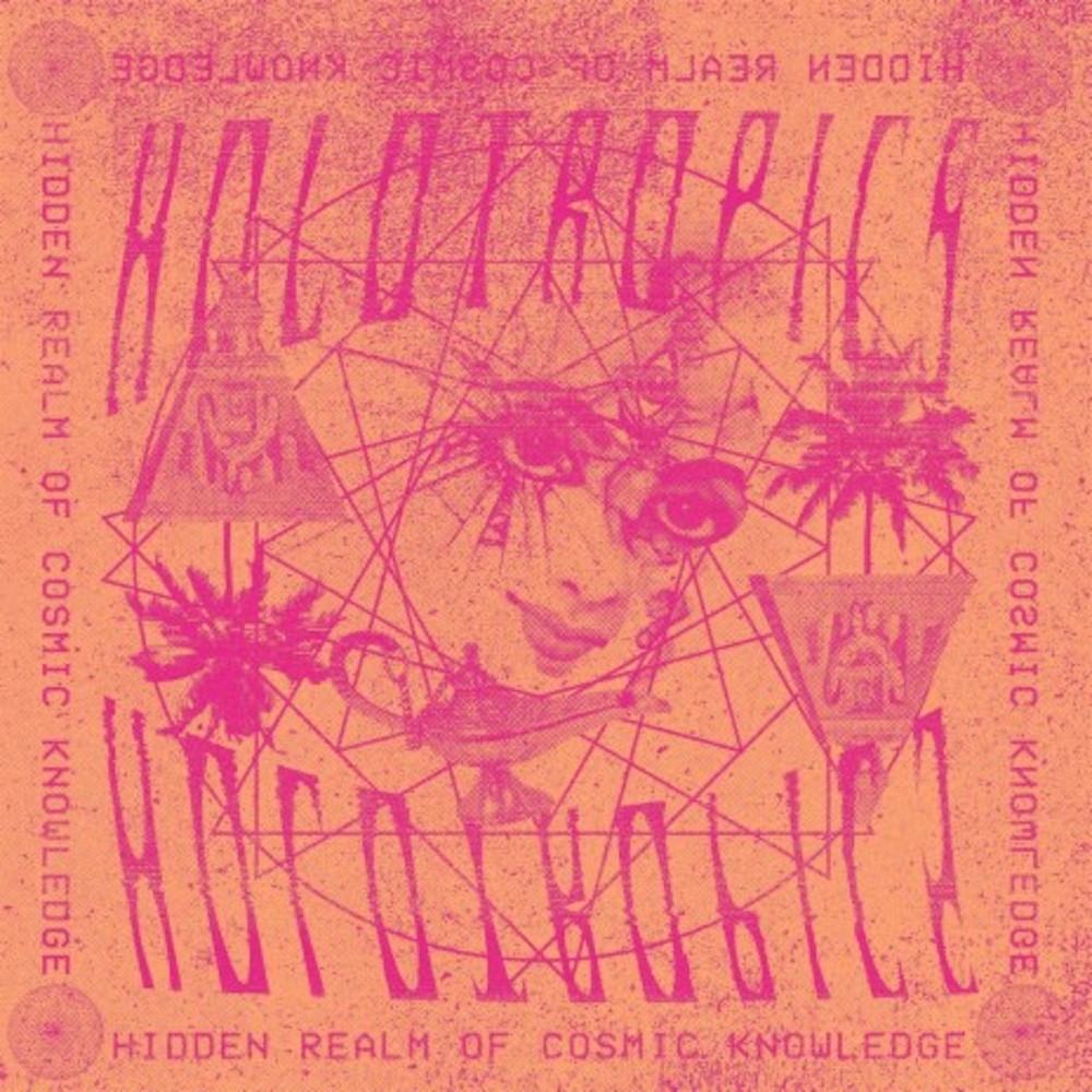 a pink and orange bandana with the words'holotropie'