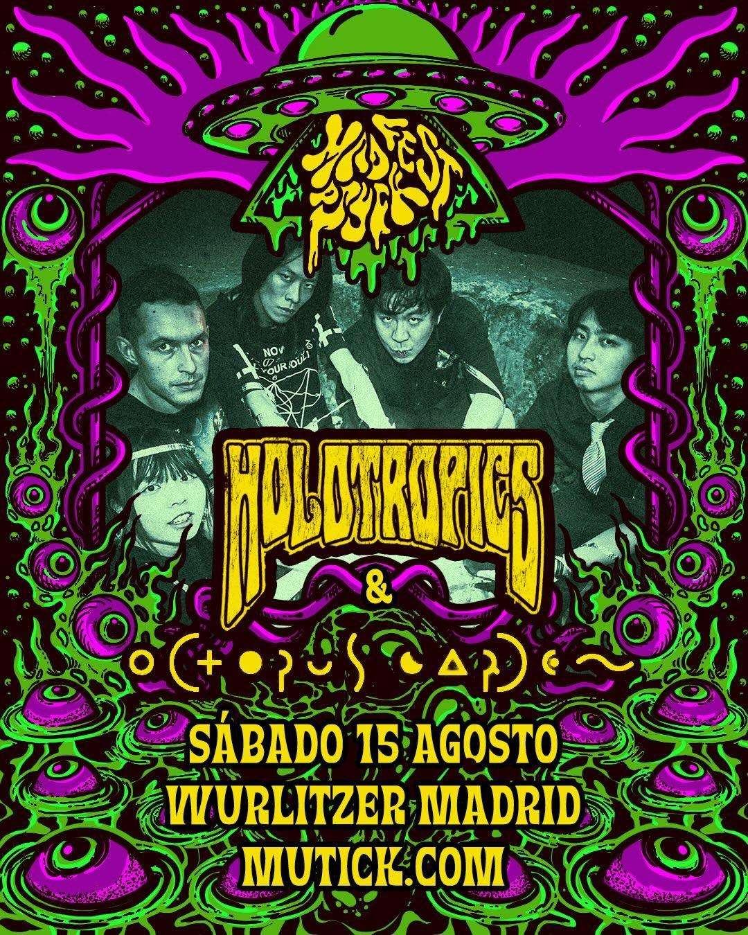 a poster for holotropics in madrid