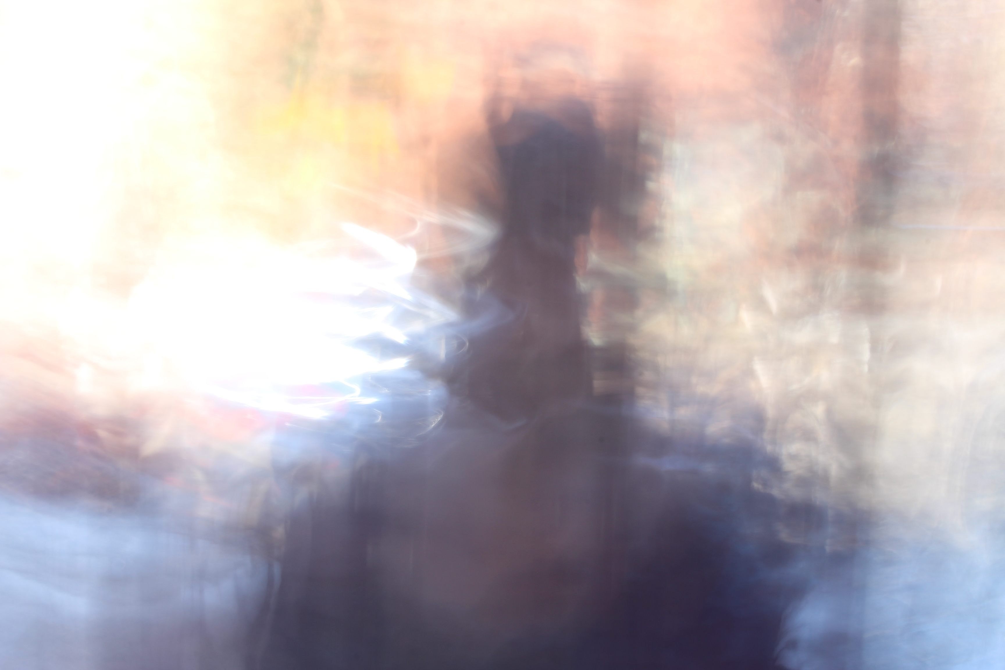 a blurry image of a person