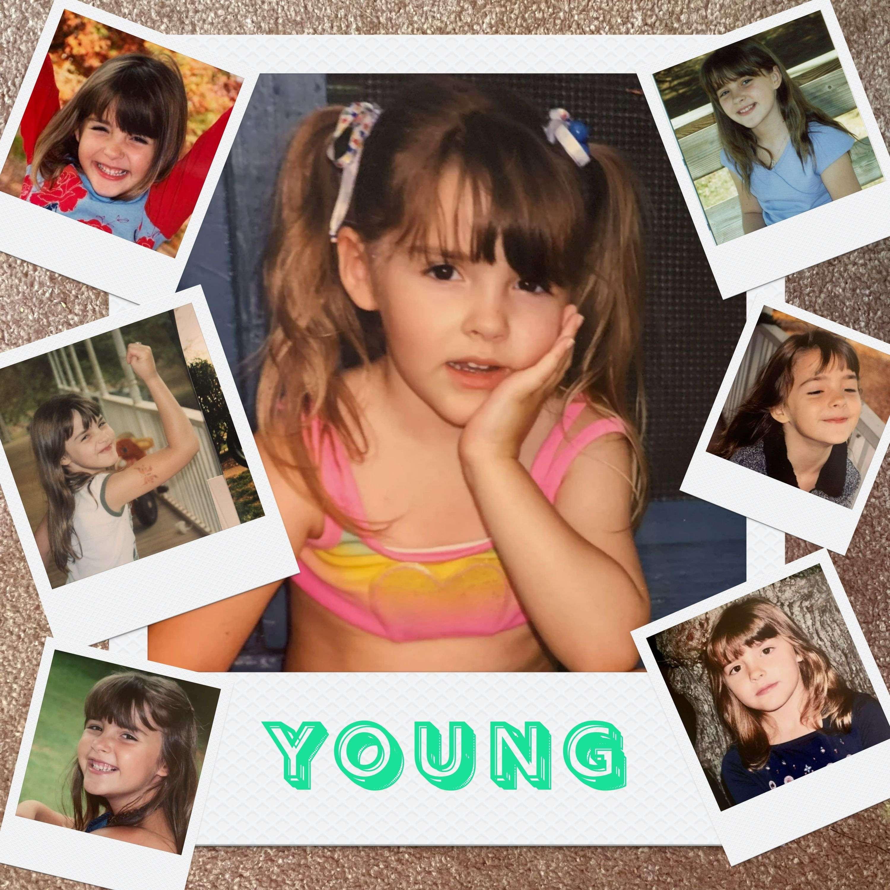 Mackenzie Morrow - Young: a collage of photos of a young girl