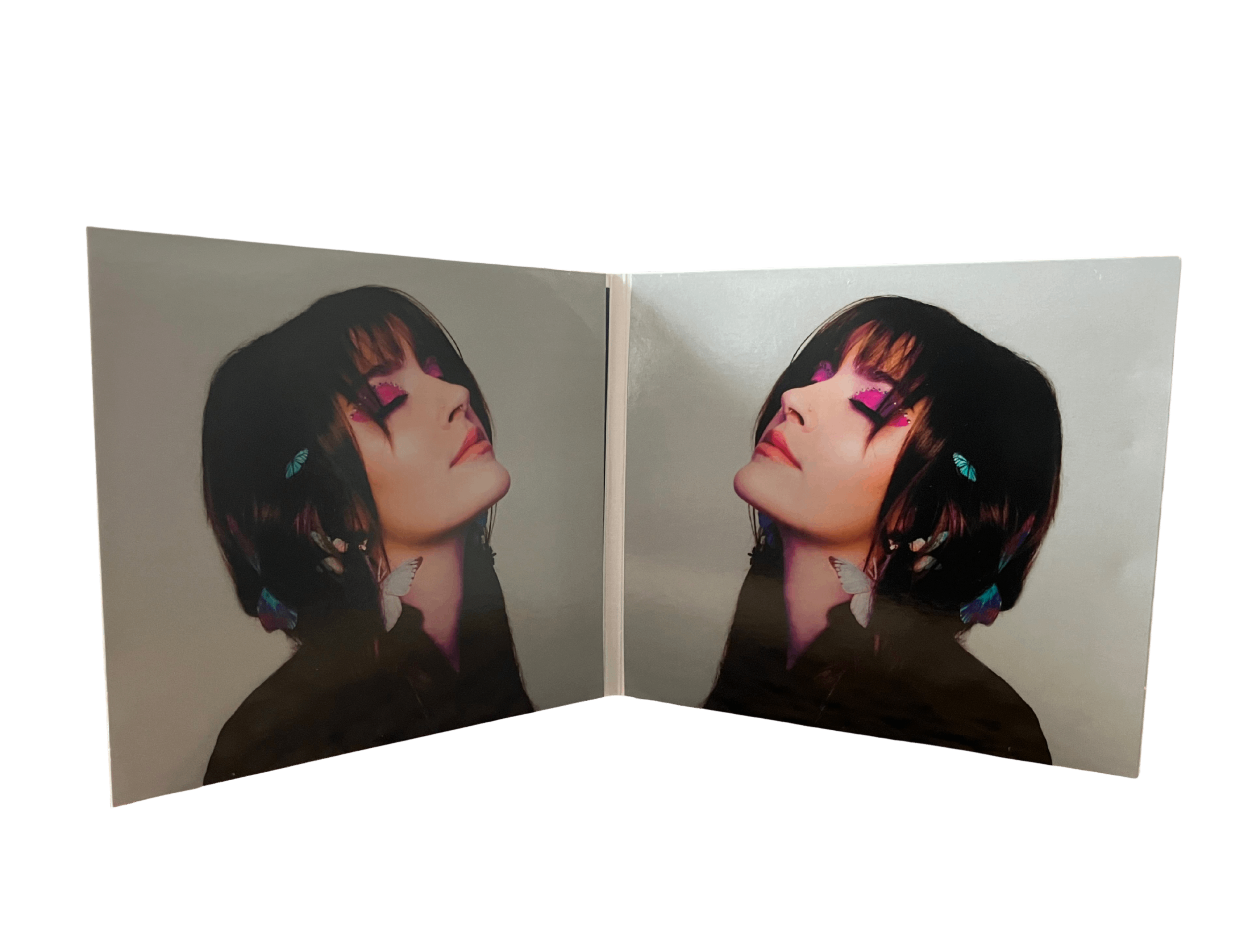 the cover of a book with a woman's face on it