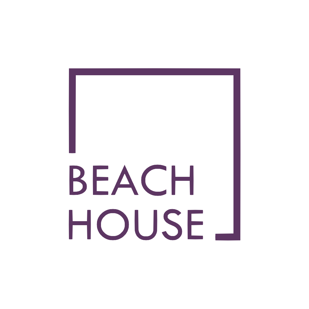 beach house logo on a white background