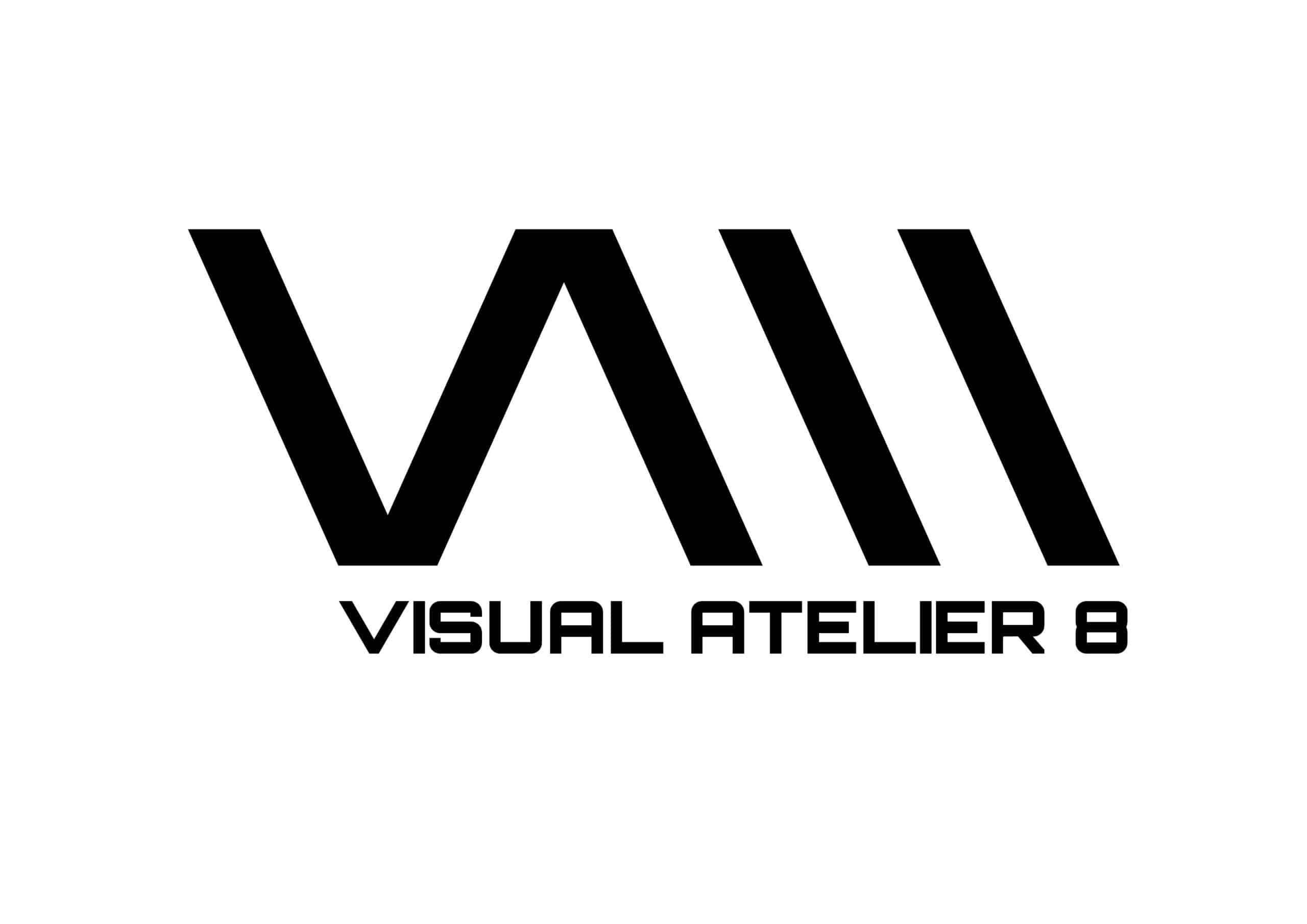the logo for visual atelier 8