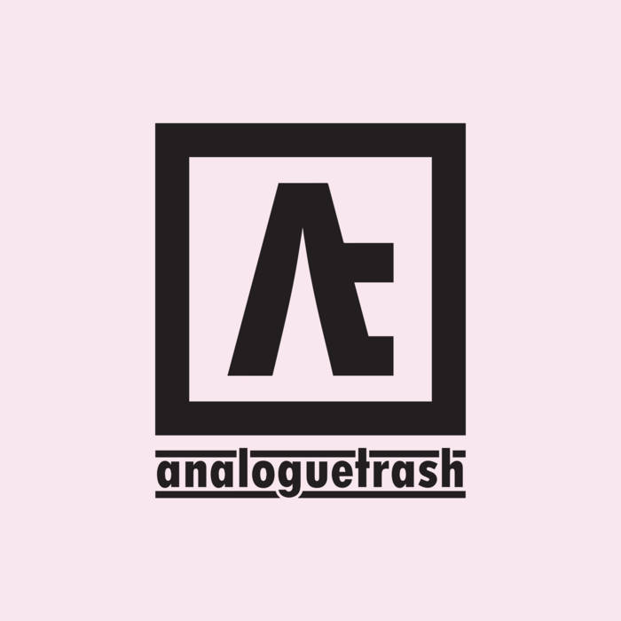 a black and white logo with the word anglogue trash on it