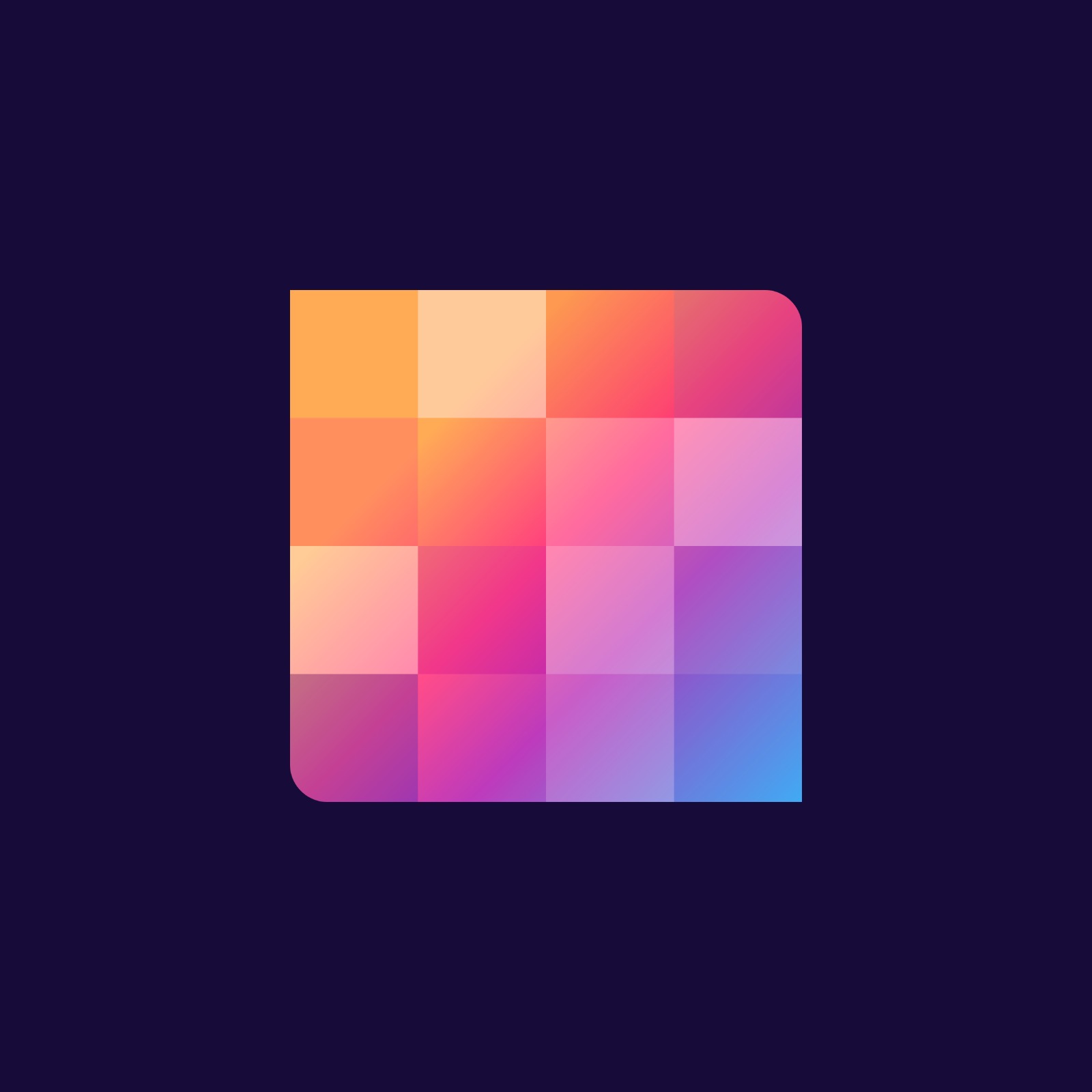 lucien22 - New release: a colorful square on a dark background