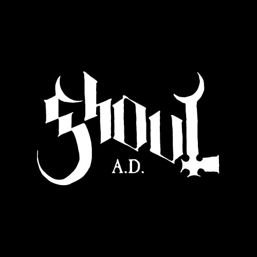 ghoul ad logo on a black background