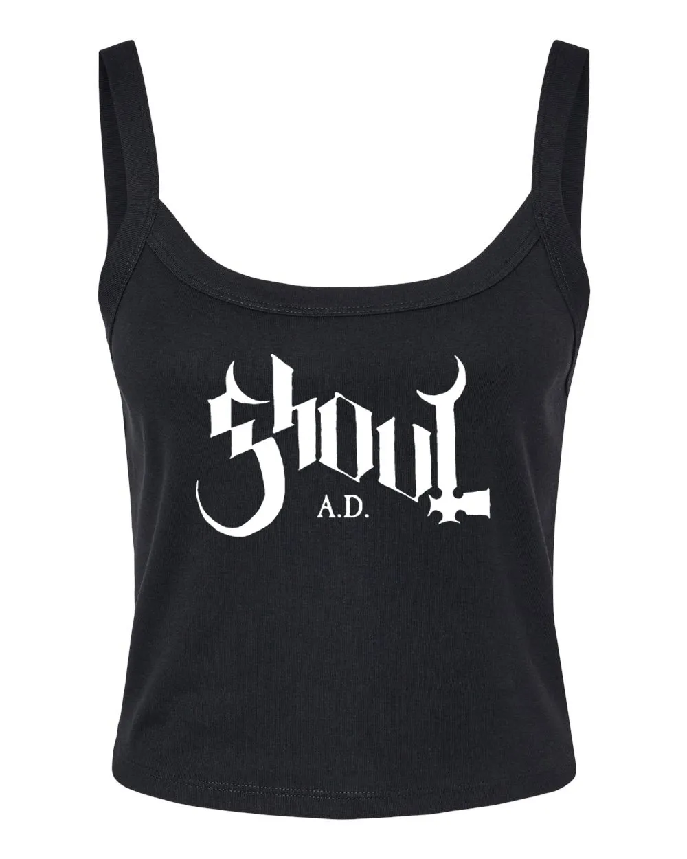 a black crop top with the word shol ad on it