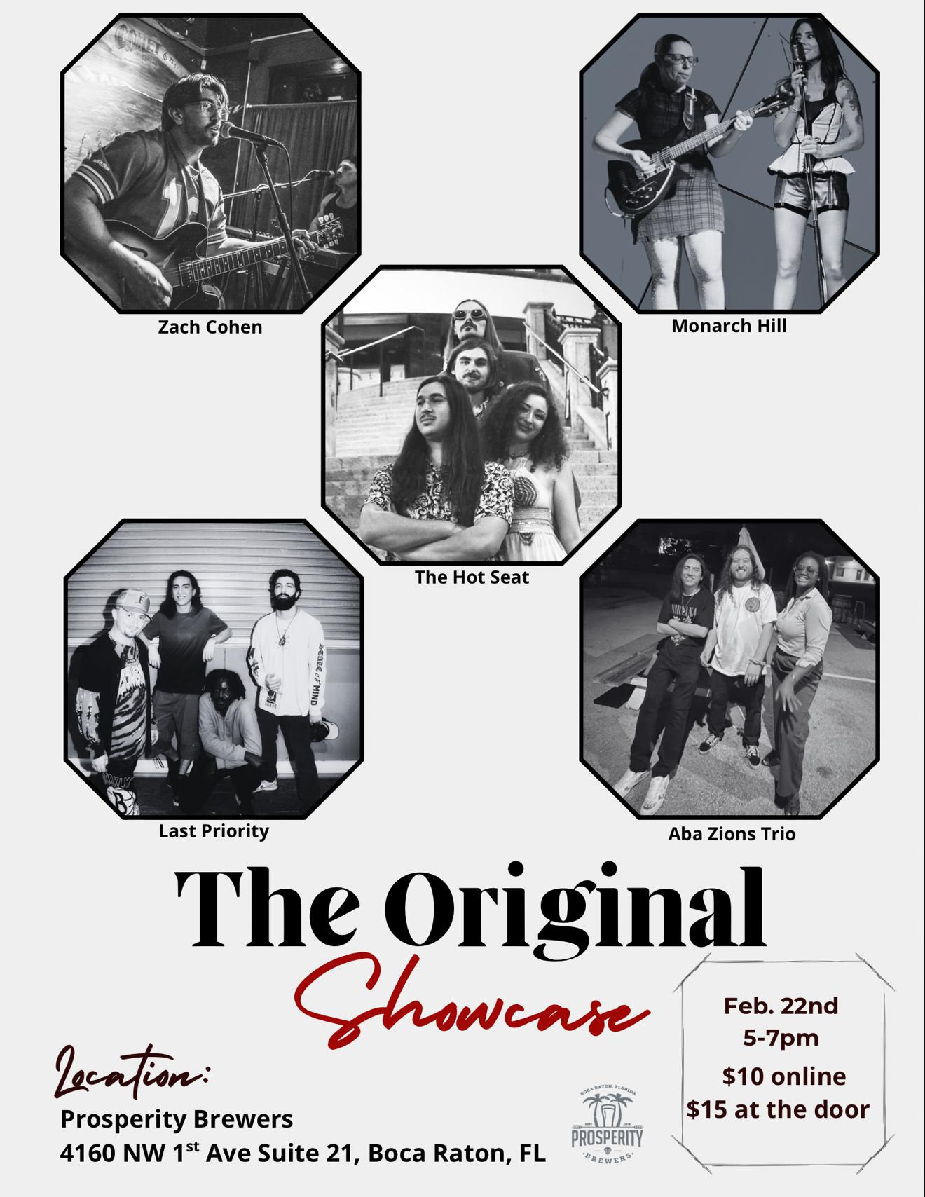 the original showcase flyer