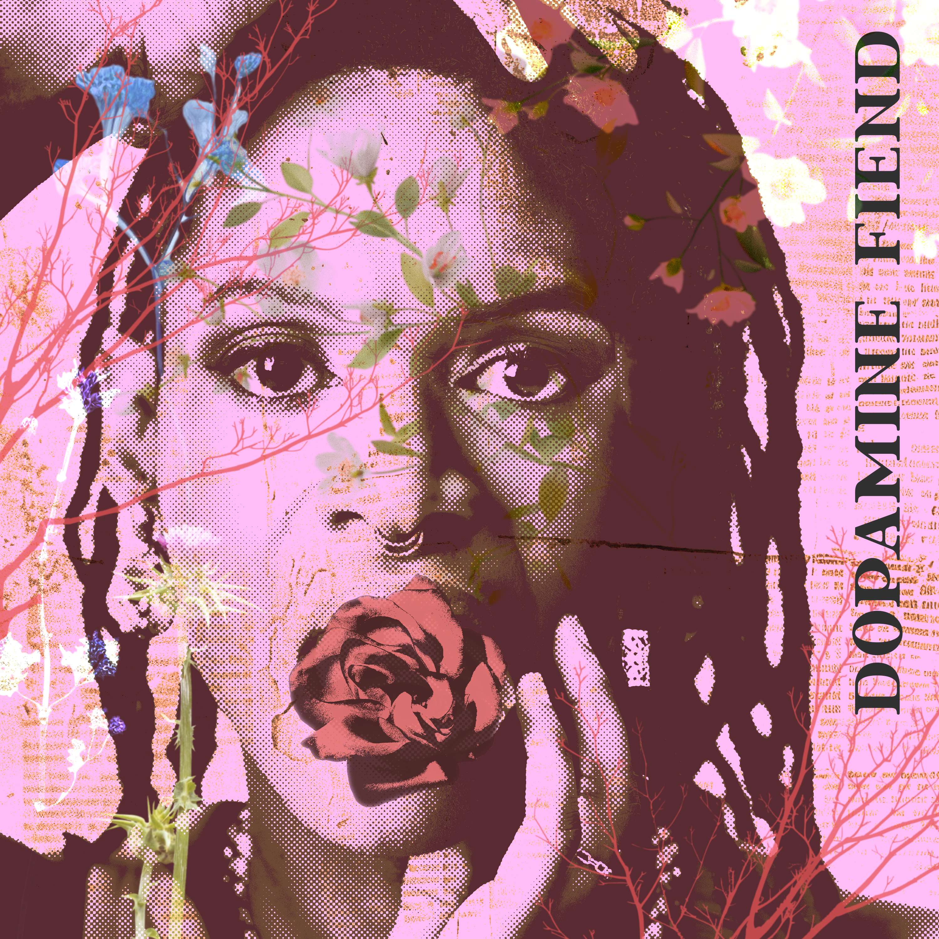 a woman with dreadlocks holding a rose