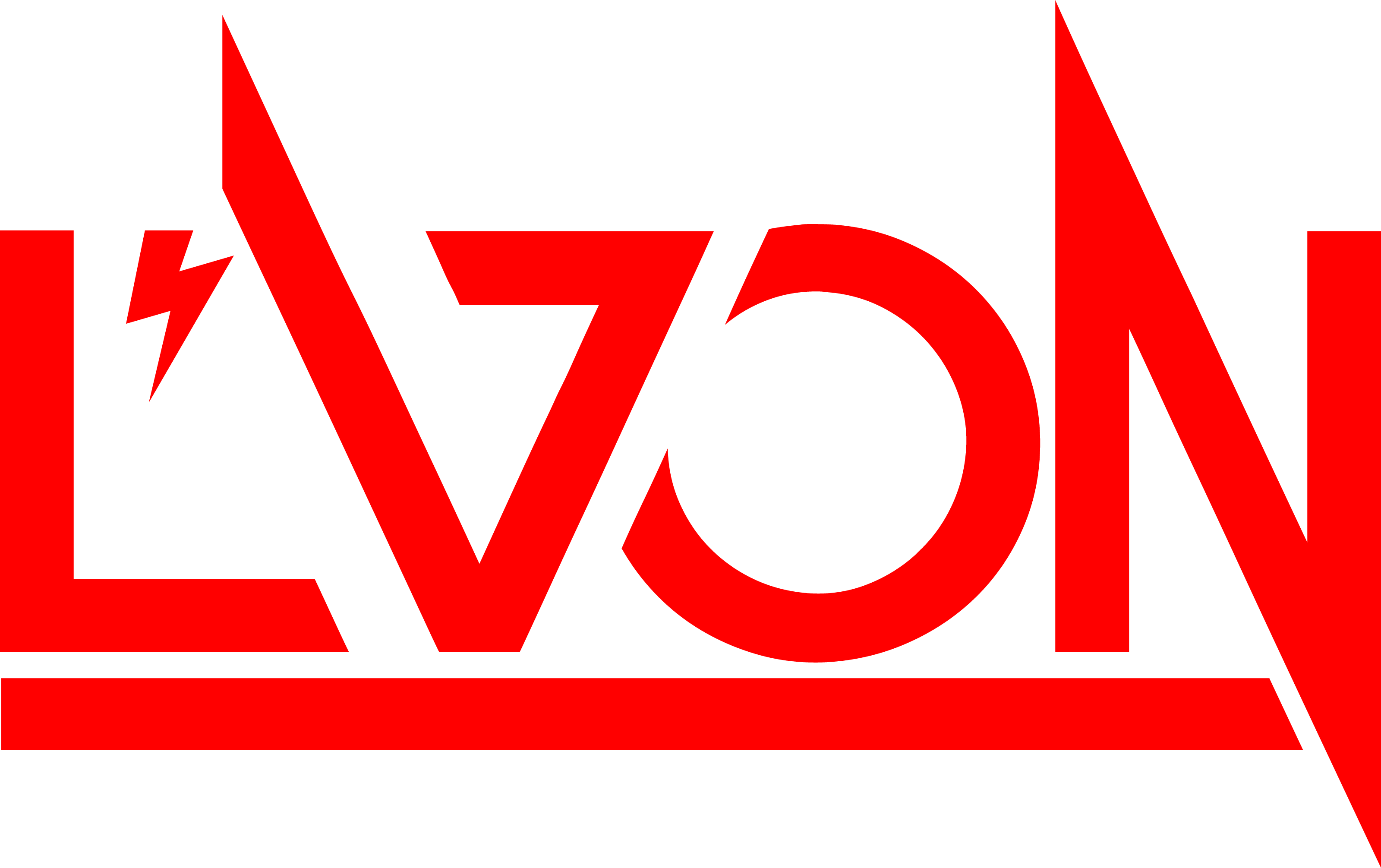 a red logo with the word lvn on it