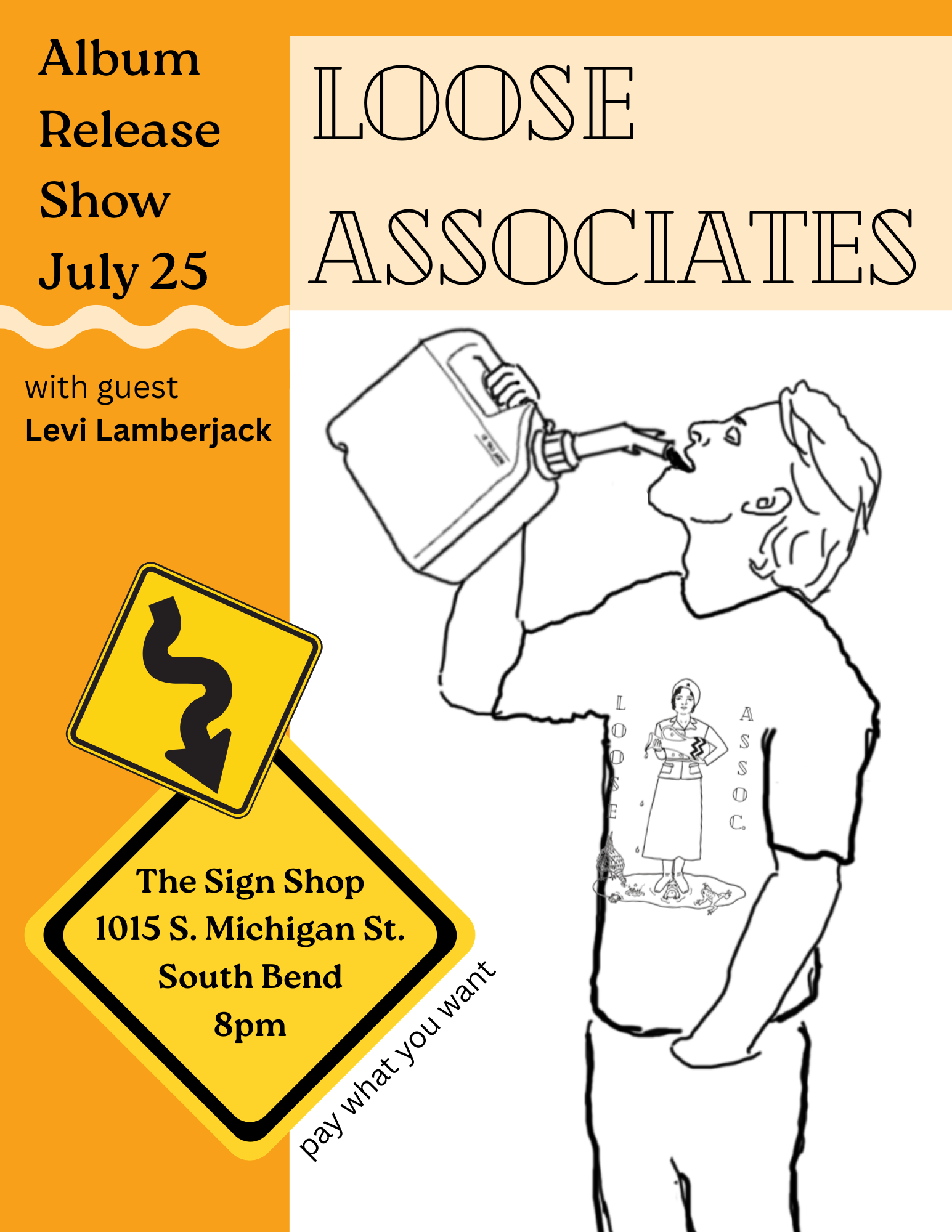 a poster for the loose show associates