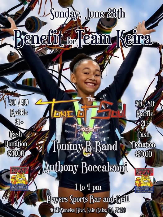 a flyer for a benefit for team kera