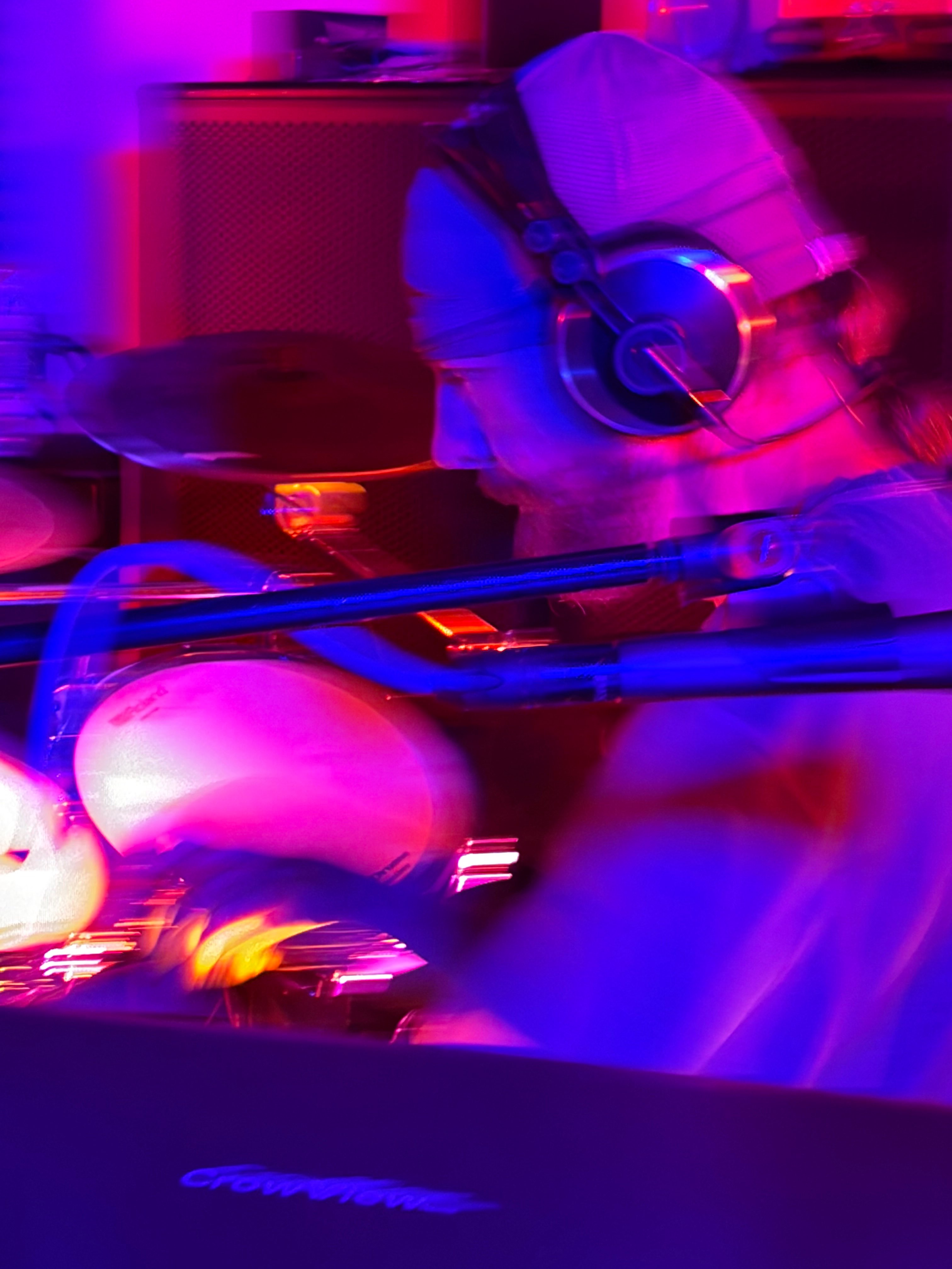 a man playing drums