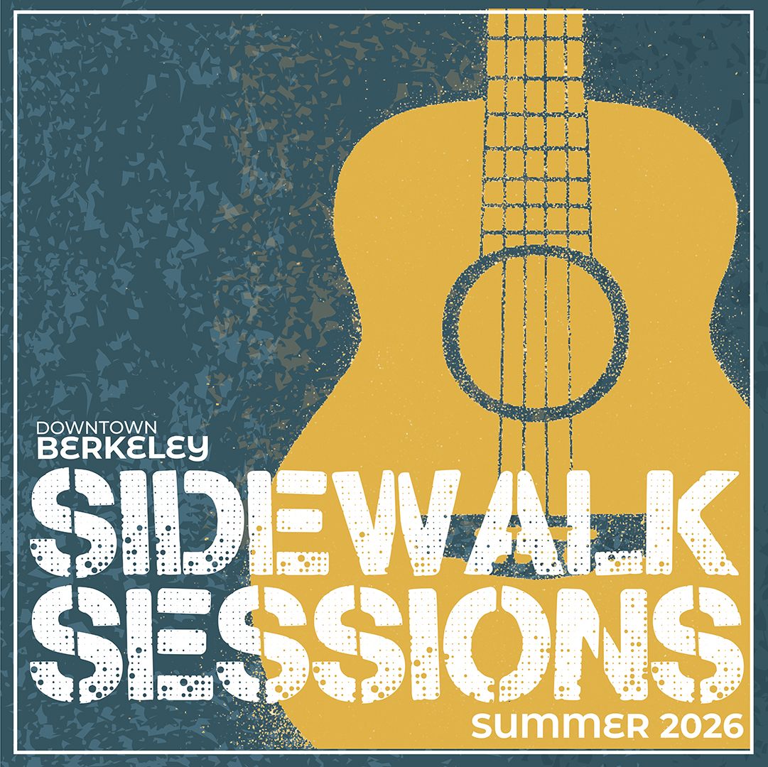 the sidewalk sessions logo with an acoustic guitar