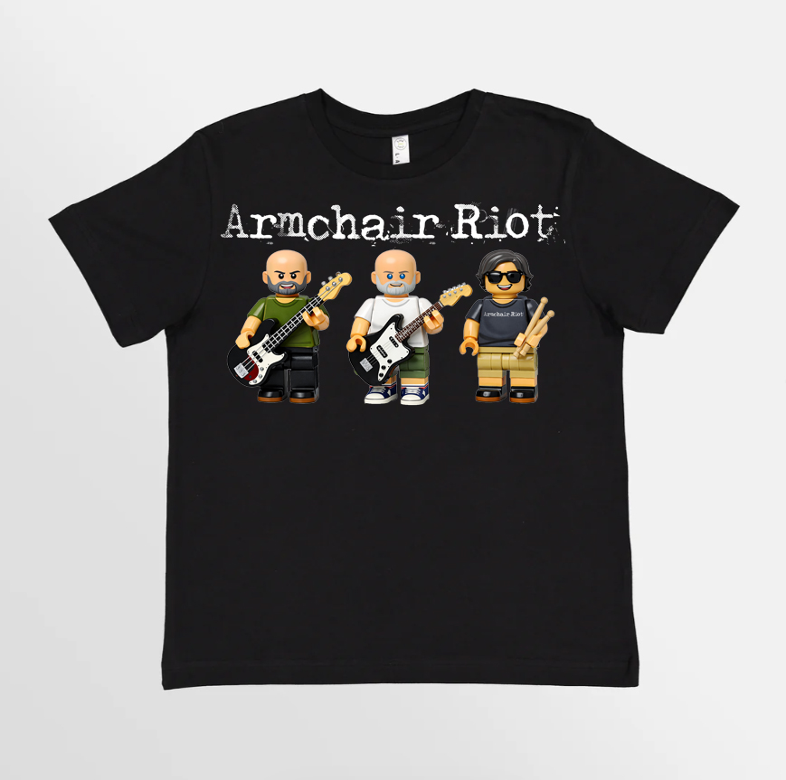 a black t - shirt with the words archchain riot on it