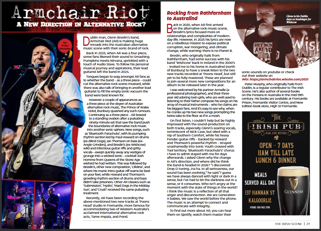 an article about the band archain riot