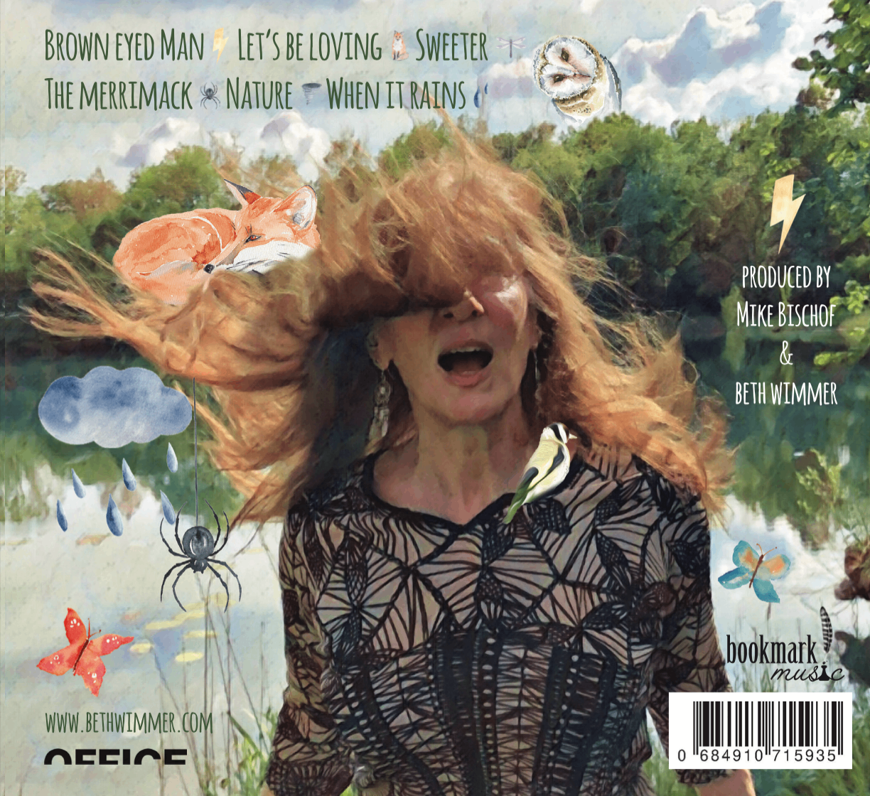the cover of a magazine featuring a woman with long hair