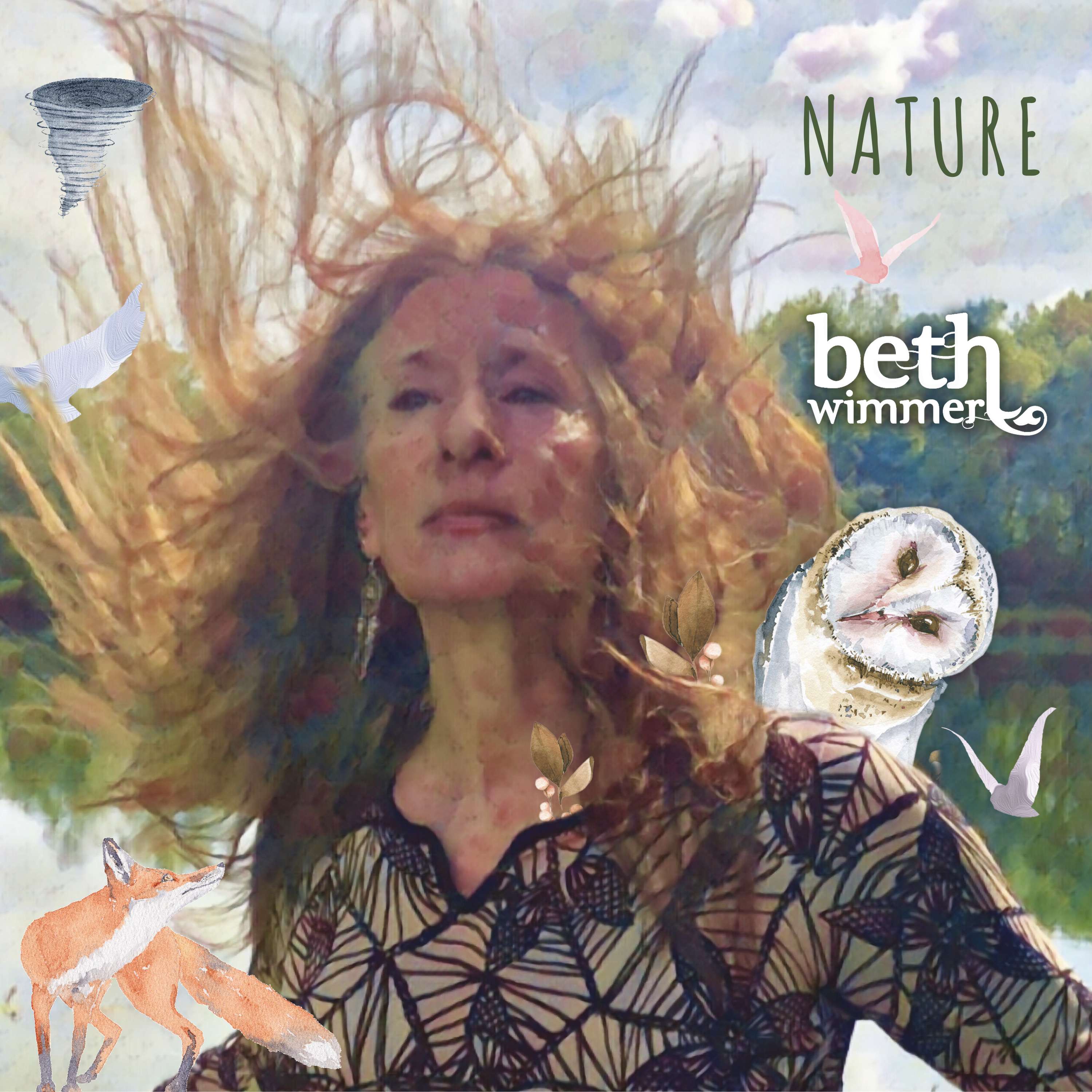 the cover of beth franklin's new album, nature