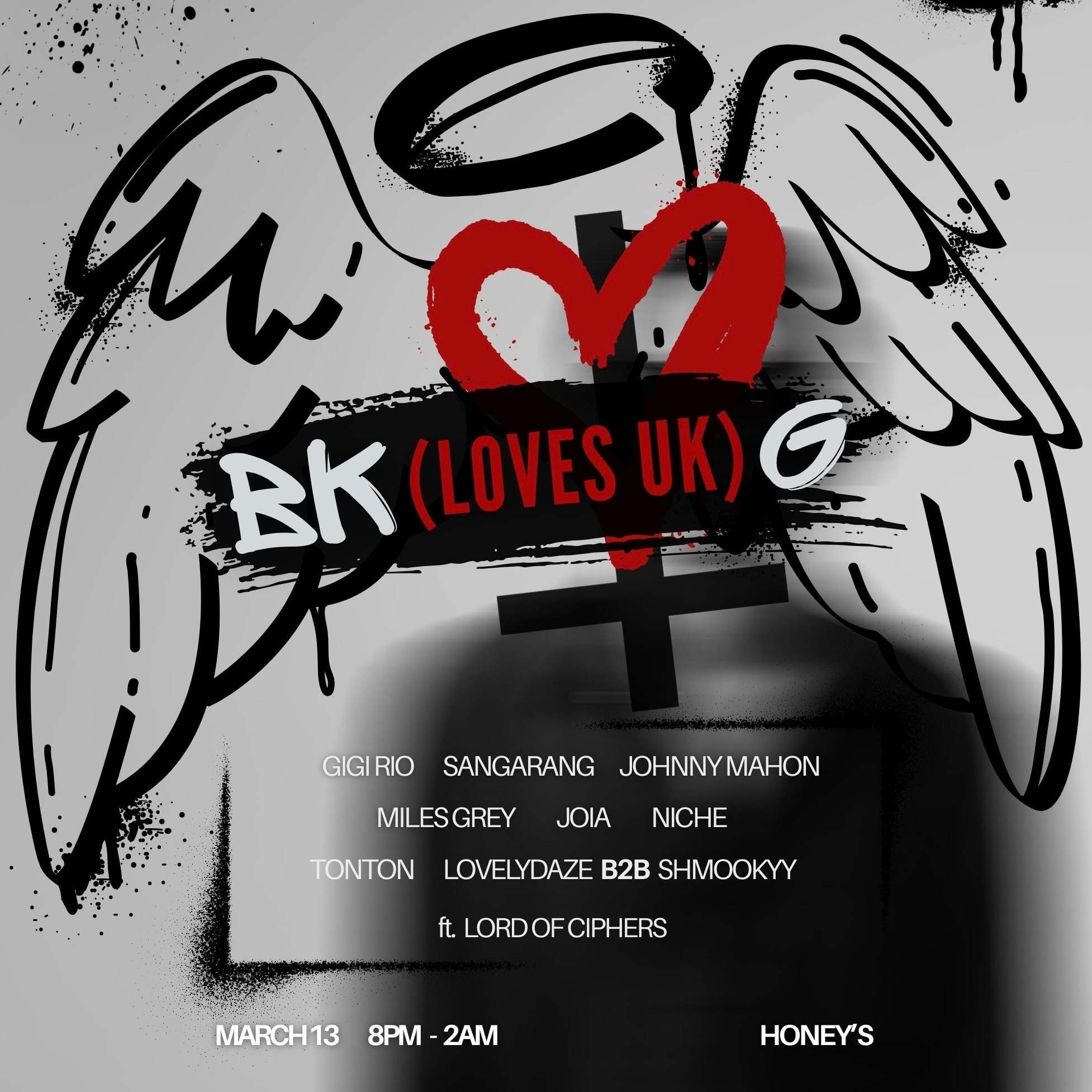 a poster for bk loves uk