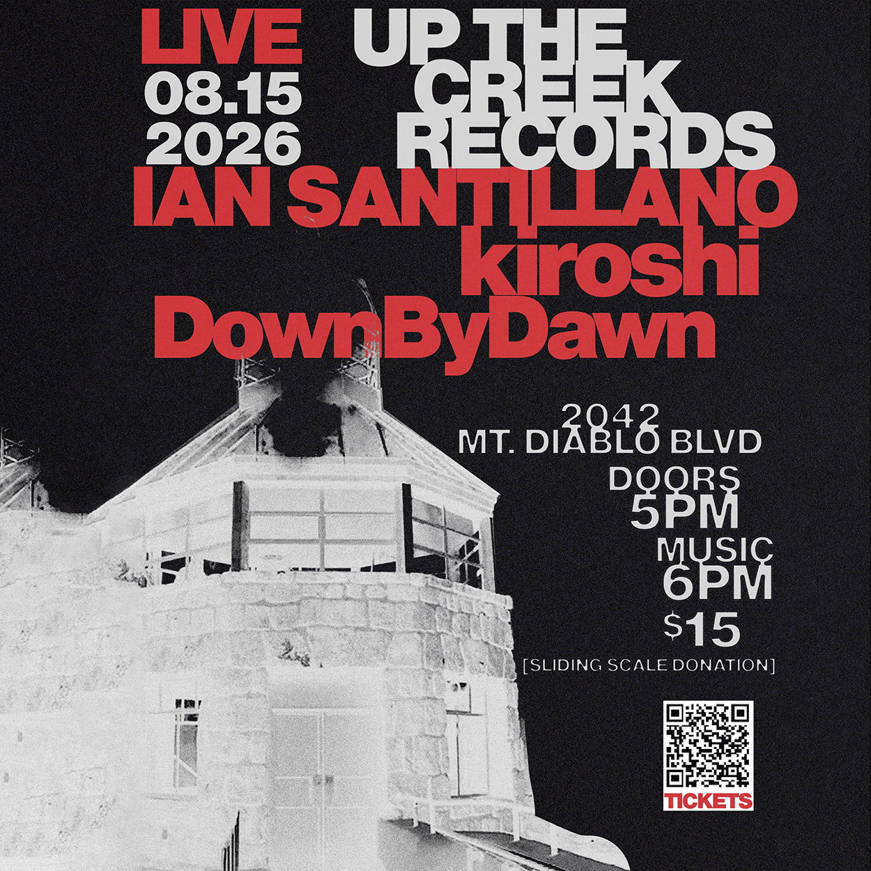 a poster for ian santillano and krishna down by dawn