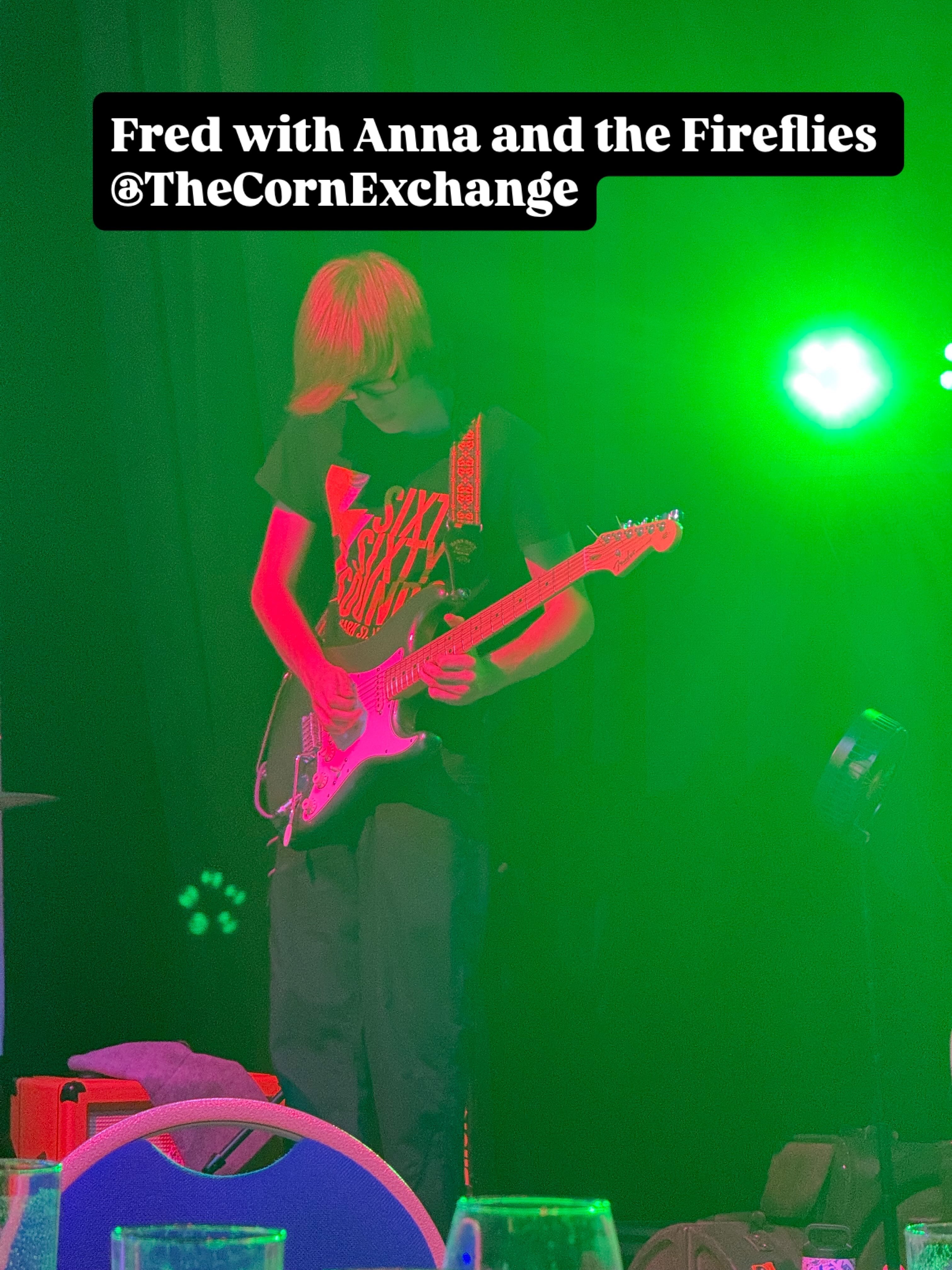 fred with anna and the fireflies at the corn exchange