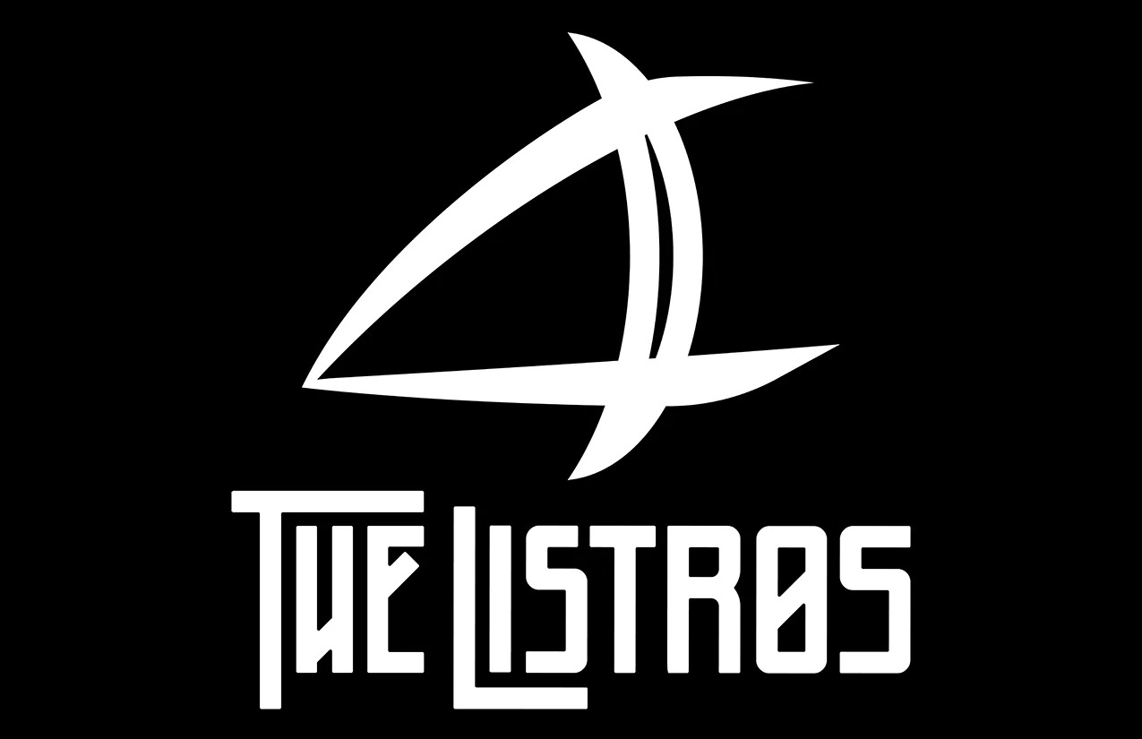 the listbras logo on a black background